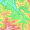 Carte topographique Lanteuil, altitude, relief