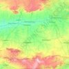 Carte topographique Khargone, altitude, relief