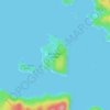 Carte topographique Big Corvette Island, altitude, relief