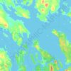Carte topographique Cobscook Bay, altitude, relief