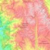 Carte topographique Sequoia-Nationalpark, altitude, relief