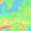 Carte topographique Poland, altitude, relief
