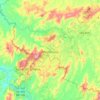Carte topographique Monte Sião, altitude, relief