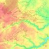 Carte topographique Chalandray, altitude, relief