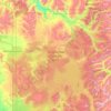 Carte topographique Yellowstone-Nationalpark, altitude, relief