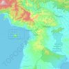 Carte topographique Kolaka, altitude, relief