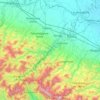 Carte topographique Parma, altitude, relief