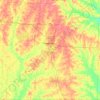 Carte topographique Columbia County, altitude, relief