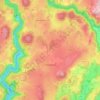 Carte topographique Champagnac, altitude, relief