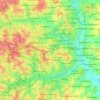 Carte topographique Bengaluru East City Corporation, altitude, relief
