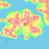 Carte topographique остров Чамп, altitude, relief