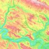 Carte topographique Parc naturel régional du Vexin Français, altitude, relief