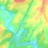 Carte topographique Piney Mountain, altitude, relief