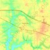Carte topographique Batesville, altitude, relief