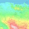 Carte topographique Δήμος Μυλοποτάμου, altitude, relief