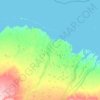 Carte topographique Prudhoe Bay, altitude, relief