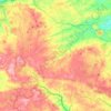 Carte topographique 61800, altitude, relief