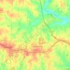 Carte topographique Elon, altitude, relief