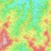 Carte topographique Deux-Grosnes, altitude, relief
