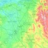 Carte topographique Cheshire East, altitude, relief