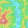 Carte topographique Roquedur, altitude, relief
