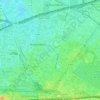 Carte topographique Aubervilliers, altitude, relief