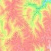 Carte topographique Margos, altitude, relief