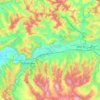 Carte topographique Albești, altitude, relief