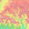 Carte topographique मनाङ, altitude, relief
