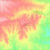 Carte topographique Jewell County, altitude, relief