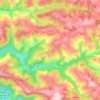 Carte topographique Martrin, altitude, relief