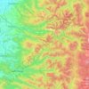 Carte topographique North Santiam River, altitude, relief