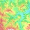 Carte topographique Cazo, altitude, relief