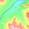 Carte topographique Botorrita, altitude, relief