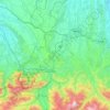 Carte topographique Communauté d'agglomération Tarbes-Lourdes-Pyrénées, altitude, relief