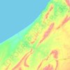 Carte topographique Echatea El Abied, altitude, relief