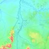 Carte topographique Touroua, altitude, relief