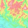 Carte topographique Huyện Bắc Hà, altitude, relief