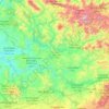 Carte topographique Taounate Province, altitude, relief