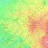 Carte topographique Limousin, altitude, relief