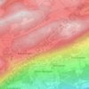 Carte topographique Villars-Burquin, altitude, relief