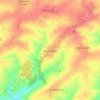 Carte topographique Mailly-Maillet, altitude, relief