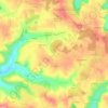 Carte topographique Sembas, altitude, relief