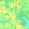 Carte topographique Town of Lake Tomahawk, altitude, relief