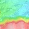 Carte topographique Marsat, altitude, relief