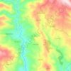 Carte topographique Fresulfe, altitude, relief