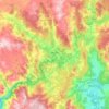 Carte topographique Negreira, altitude, relief