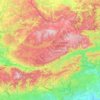 Carte topographique Caroux-Espinouse, altitude, relief