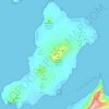 Carte topographique La Graciosa, altitude, relief