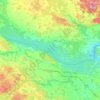 Carte topographique Lac des Chats, altitude, relief